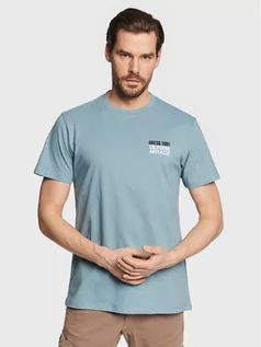 Koszulki męskie - Guess T-Shirt Mirage Palm M3GI16 I3Z14 Niebieski Regular Fit - grafika 1