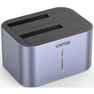 Pozostałe akcesoria sieciowe - UNITEK S1306A Stacja Klonujaca Dyski SATA 2.5/3.5inch - miniaturka - grafika 1