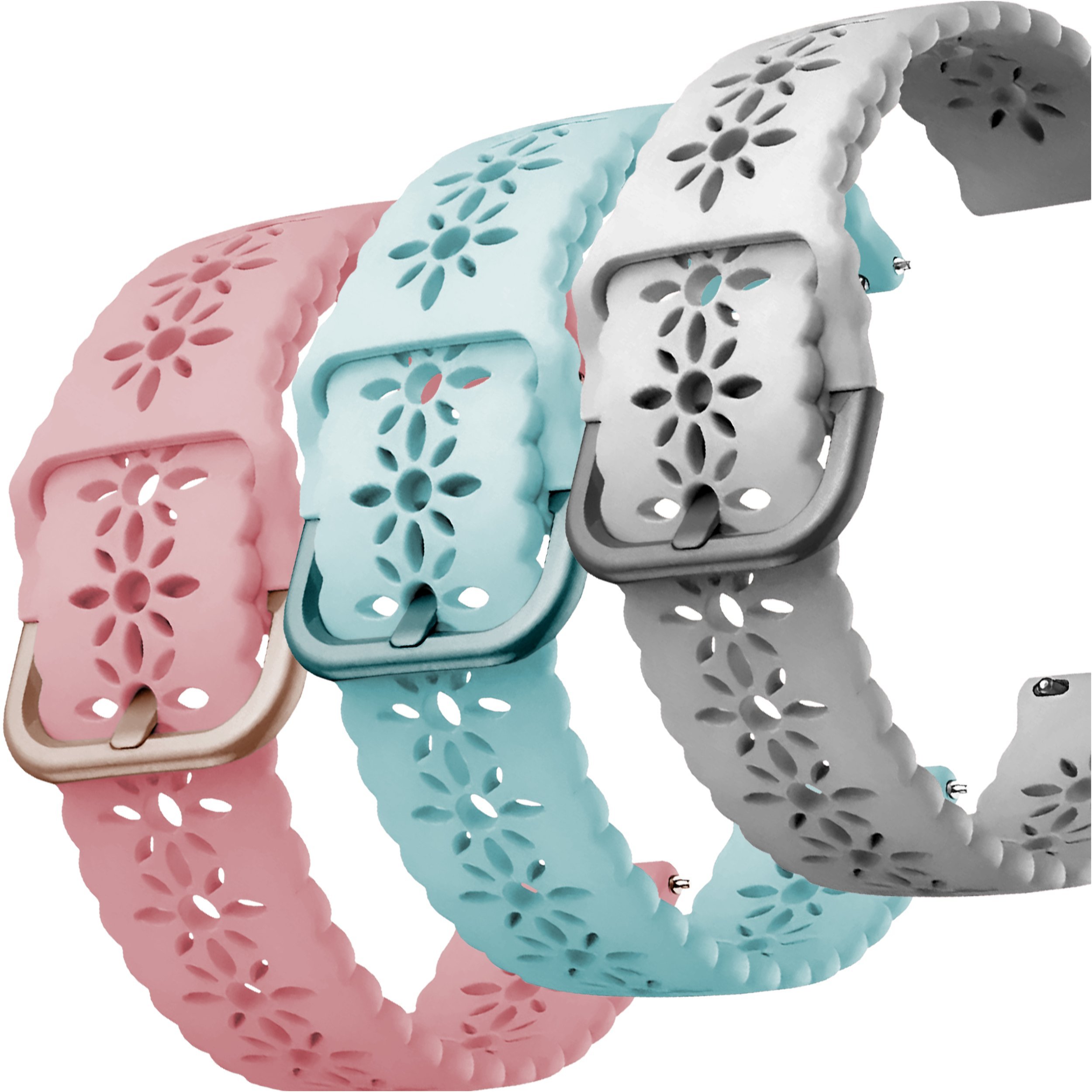ChronSmarta Zestaw: 3x pasek ChronSmarta do zegarka Samsung Galaxy Watch 4 5 6 7 Classic Pro