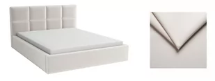 Łóżko Tapicerowane Z Materacem 140X200 - Alaska A33 - Kremowy | Trinity 1 - Łóżka - miniaturka - grafika 1