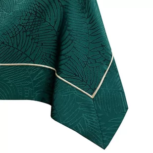 Obrus Gaia Butelkowa zieleń Tłoczony Roślinny 140x180 AmeliaHome - TCLOTH/AH/GAIA/BRD/PPG/BOTTLEGREEN/140X180 - Obrusy i serwetki - miniaturka - grafika 1