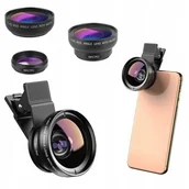 Pozostałe akcesoria do telefonów - Zestaw obiektywów APEXEL APL-0.45WM - miniaturka - grafika 1