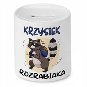 Skarbonki - Skarbonka 330 ml Dla Krzyśka Syna Dziecka Prezent z Nadrukiem ze Zdjęciem + Opakowanie na prezent (wzór 02) - miniaturka - grafika 1