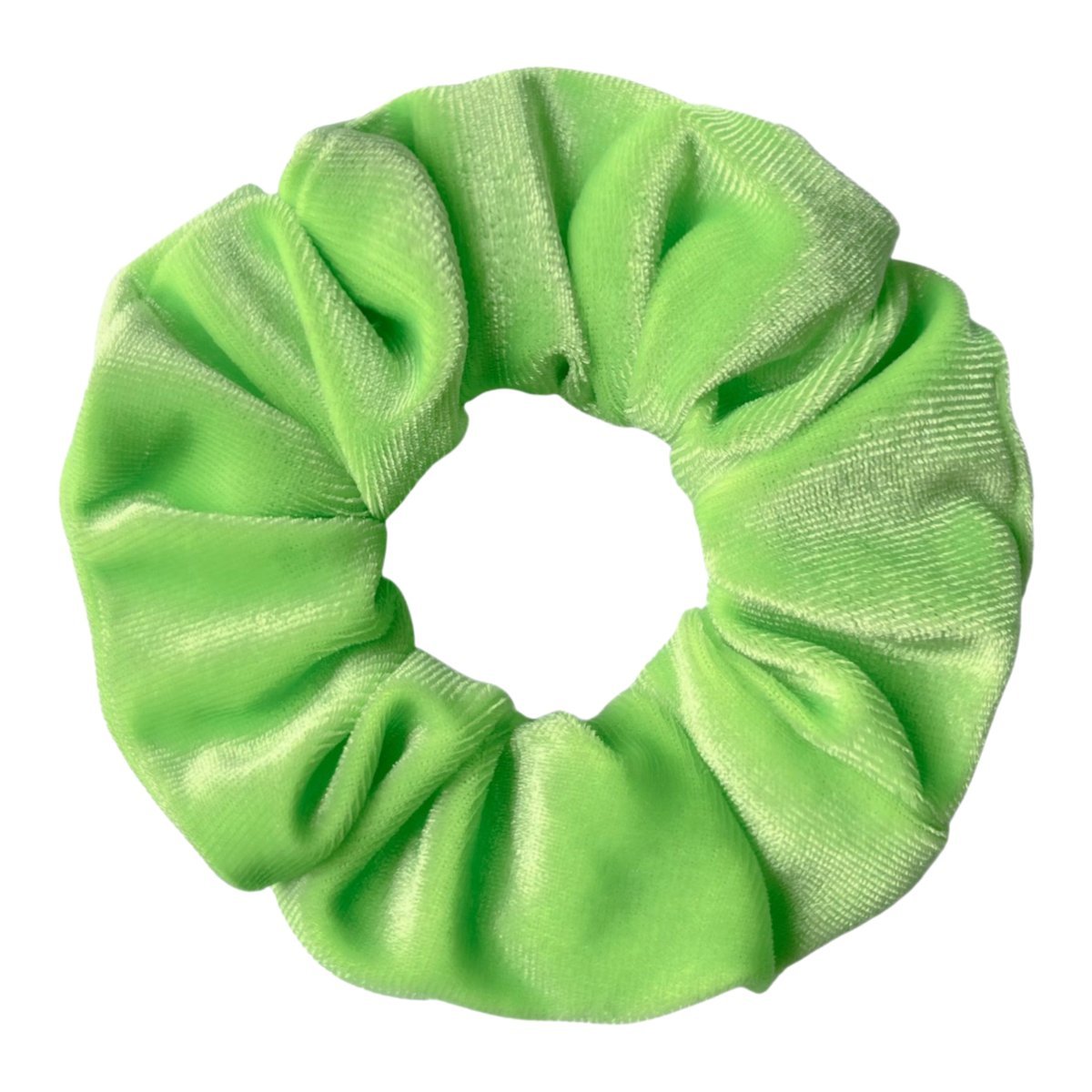 Gumka do Włosów Zielona Welurowa Duża Wygodna i Bezpieczna dla Włosów