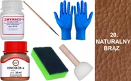 Środki do obuwia i ubrań - NATURALNY BRĄZ 20 Renoskór ZESTAW DO RENOWACJI SKÓRY LICOWEJ Farba Zmywacz - miniaturka - grafika 1