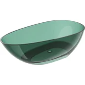 Wanny - Mexen Glass teal wanna wolnostojąca transparentna 170 x 85 cm, korek chrom - 58061708511 - miniaturka - grafika 1