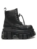 Glany damskie - NEW ROCK Glany M-NEWMILI083-S37 Czarny - miniaturka - grafika 1