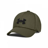 Czapki dla dzieci - Chłopięca czapka z daszkiem Under Armour Boy's UA Blitzing - oliwkowa/khaki - miniaturka - grafika 1