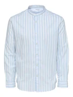 Koszule męskie - camicie uomo selected 16088354 regkam cashmere blue - miniaturka - grafika 1