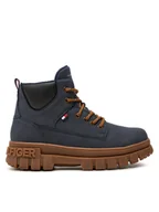 Buty dla chłopców - Tommy Hilfiger Trapery T3X5-33706-1269800 S Granatowy - miniaturka - grafika 1