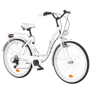 Dawstar Rower miejski Citybike S7B 26 cali damski Biały - Rowery - miniaturka - grafika 1