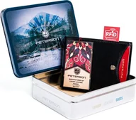 Portfele - Peterson Skórzany portfel męski w orientacji poziomej Peterson NoSize - miniaturka - grafika 1