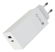 Powerbanki - Techly IPW-PD100W-WH ładowarka do urządzeń przenośnych Power bank, Smartfon, Tablet, Uniwersalne Biały Prąd przemienny Szybkie ładowanie Wewnętrzna - miniaturka - grafika 1