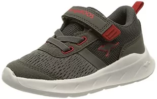 KangaROOS Chłopięce unisex dzieci K-IR Fast EV sneakersy, stal szary/czerwony, 10 UK dziecko - Sneakersy damskie - miniaturka - grafika 1