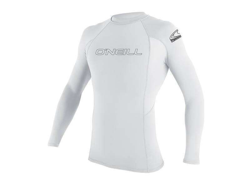 ONEILL wetsuits męska Basic Skins L/S Crew Rash Vest, biały, s 3342-025-S