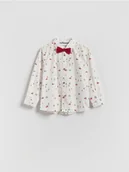 Kombinezony dla dzieci - Reserved - Świąteczna koszula - biały - miniaturka - grafika 1