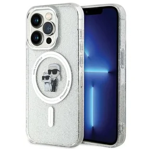 Karl Lagerfeld KLHMP15LHGKCNOT iPhone 15 Pro 6.1" transparent hardcase Karl&Choupette Glitter MagSafe - Etui i futerały do telefonów - miniaturka - grafika 1