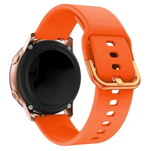 Pasek Opaska Bransoleta Silikon Pomarańczowy Pętla uniwersalna 22mm - Akcesoria do smartwatchy - miniaturka - grafika 1