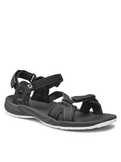 Sandały damskie - Jack Wolfskin Sandały Lakewood Ride Sandal W 4019041 Czarny - grafika 1