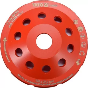 Yato Tarcza Do Szlifowania Betonu Garnkowa 125MM - Tarcze do pił - miniaturka - grafika 1