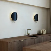 Lampy ścienne - DFTP by Nordlux Kinkiet Spargo, światło pośrednie, czarny/złoty - miniaturka - grafika 1