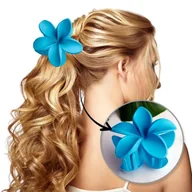 Ozdoby do włosów - copy of Spinka do włosów klamra XL kwiat OMBRE matowy niebieski 7,5 x 8cm SP401 - miniaturka - grafika 1