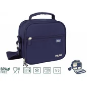 Torby termiczne - Milan Torba termiczna na żywność z 3 pojemnikami na lunch 3.5 l granatowa - miniaturka - grafika 1