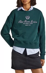 Pepe Jeans Damska bluza z kapturem Vilma, Zielony (Regent Green), XS - Bluzy damskie - miniaturka - grafika 1