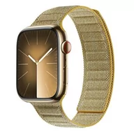 Akcesoria do smartwatchy - Pasek CRONG Melange do Apple Watch 4/5/6/7/8/9/SE/SE 2/SE 2022 (38/40/41mm) Żółty - miniaturka - grafika 1
