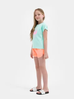 Spodnie i spodenki dla dziewczynek - Spodenki plażowe dziewczęce - 4F - grafika 1