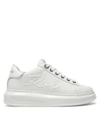 Sneakersy damskie - KARL LAGERFELD Sneakersy Kapri KL62548F Biały - miniaturka - grafika 1