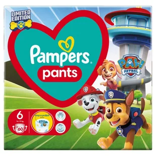 Pieluchomajtki PAMPERS Pants Psi Patrol 6 (60 szt.) - Woda - miniaturka - grafika 1