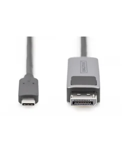 Kabel adapter DIGITUS PREMIUM 8K 30Hz USB Typ C/DisplayPort dwukierunkowy 1m - Kable komputerowe i do monitorów - miniaturka - grafika 1