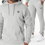 Dresy męskie - Adidas komplet dresowy dres sportowy męski szary JD2405/JD2424 S - miniaturka - grafika 1