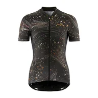 Koszulki i topy damskie - Damska Koszulka z krótkim rękawem CRAFT ADV ENDUR GRAPHIC JERSEY W 1914542-999007 – Czarny - miniaturka - grafika 1