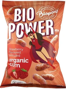 BIO PONT CHRUPKI KUKURYDZIANE O SMAKU TRUSKAWKOWYM BIO 70 g - BIOPONT - Chipsy - miniaturka - grafika 1