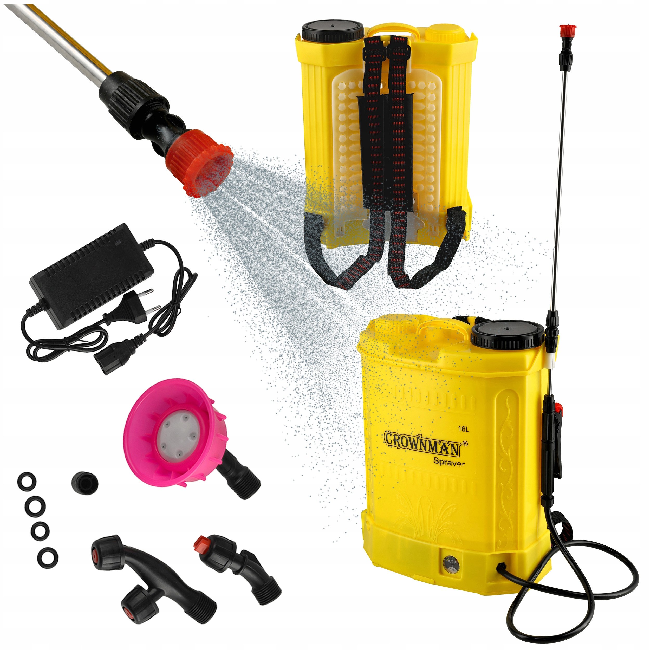 Opryskiwacz Akumulatorowy Akumulatorowy Ciśnieniowy Plecakowy 16L Zestaw