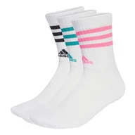 Skarpetki sportowe męskie - 3-Stripes Cushioned Crew Socks 3 Pairs - miniaturka - grafika 1