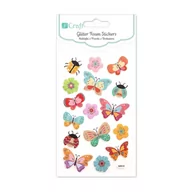 Scrapbooking - Naklejki Z Pianki Z Brokatem Dalprint 16Szt Motyle Dppi 011 - miniaturka - grafika 1