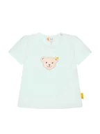 Kaftaniki dla niemowląt - Steiff Koszulka w kolorze turkusowym - miniaturka - grafika 1