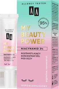 Oceanic AA My Beauty Power Niacynamid 2% rozświetlający koncentrat-żel pod oczy 15 ml - Kosmetyki pod oczy - miniaturka - grafika 2