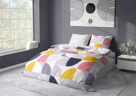 Pościel - FARO Pościel satyna bawełniana premium 160x200+2x70x80 cm Milagro Verde Nowoczesne wzory - miniaturka - grafika 1