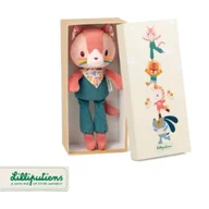 Lalki dla dziewczynek - Przytulanka w ozdobnym pudełku Kotka Jeanne 3 m+ - miniaturka - grafika 1