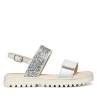 Buty dla dziewczynek - Sandały Geox J Coralie Gir J556EA 0BCEW C1Z1N S Biały - miniaturka - grafika 1