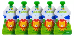 Piambo, Saszetki/tubki na pokarm, 5 szt., Lew - Akcesoria do karmienia - miniaturka - grafika 1