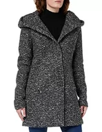 Płaszcze damskie - ONLY Onlsedona Boucle Wool Coat Tall OTW Fn płaszcz damski, ciemnoszary melanż, S wysoki - miniaturka - grafika 1