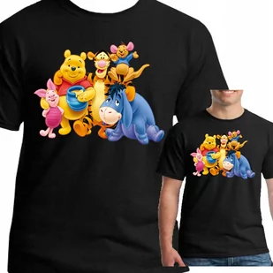 3176 Kubuś Puchatek Koszulka Kłapouchy Czarna L - Koszulki męskie - miniaturka - grafika 1