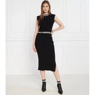 Sukienki - Karl Lagerfeld Sukienka slvs high neck knit - miniaturka - grafika 1
