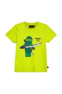 Koszulki dla chłopców - Lego t-shirt bawełniany dziecięcy kolor żółty z nadrukiem - miniaturka - grafika 1