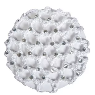 Siatka na włosy HKM Diamond biała - Koszulki jeździeckie - miniaturka - grafika 1